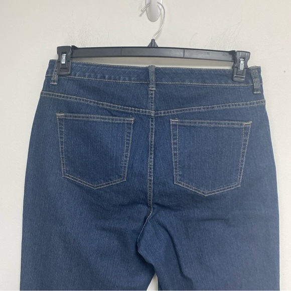 Avenue Jeans Modern Fit Stretch Dark Blue Denim Capris Size 14 - Picture 6 of 7